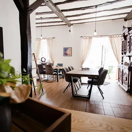 Διαμέρισμα Seminarhaus Heim Retreat, Fachwerkhaus Von 1451, Yoga, Naturgarten Fuer 10 Personen
